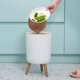 thumbnail image 4 of unbranded 1Ud Functional White Plastic Waste Paper Bucket for Kitchen and Household Use, 4 of 8