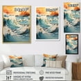 thumbnail image 4 of Designart "Aqua Wave Conflict II" Beach Canvas Wall Art, 4 of 7