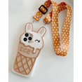 thumbnail image 2 of KHQAdecuado para iPhone15 14. Funda para teléfono 3D Apple 13 promax Cute Rabbit 12 Ice Cream 11 Creative Soft Cover, 2 of 3