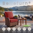 thumbnail image 3 of Bellefurn Outdoor Deep Seat Cushion 24 X 24 X 6 inch for Patio Furniture,Outdoor Chair Cushions Waterproof & Fade Resistant Patio Furniture Cushions for Wicker Chair, Sofa, Couch, 3 of 12