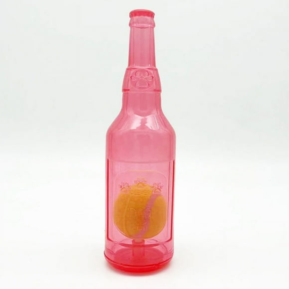 Xihbxyly Juguete de Dentición para Perros, Diseño de Botella de Tenis de Goma Flotante, Material Tpr Seguro, Sonido Divertido, Juego Interactivo, Duradero para Uso Prolongado, Tamaño 20 X 6 X 6 Cm