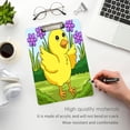 thumbnail image 5 of 12.5x9 Inch Acrylic Clipboard with Metal Clip – Single-Sided Print & Retractable Hook，Yellow Chick, 5 of 8