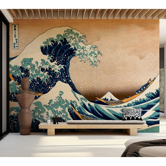 Abstract Wallpaper Wall Mural - The Great Wave Off Kanagawa