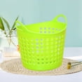 thumbnail image 6 of Small Trash Can with Lid, Mini Trash Can for Bathroom, Office and Bedroom, Small Bathroom Garbage Can with Swing Top, Compact Waste Basket for Desk, Dorm & Home, Green - Xuniizn, 6 of 7