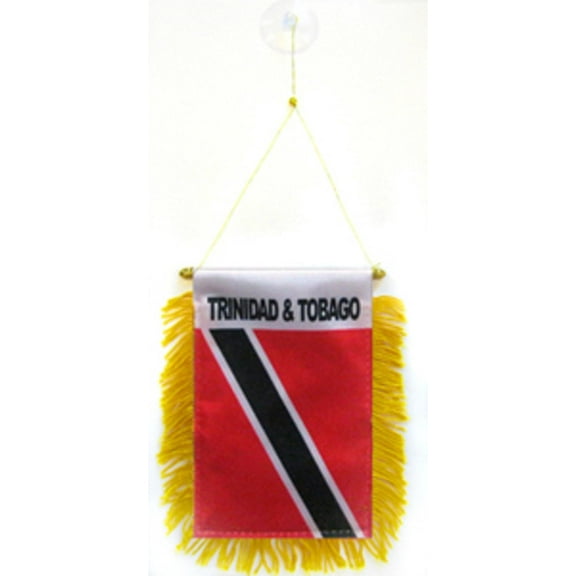 Trinidad and Tobago Mini Banner Flag Car Window Hanging Pennant