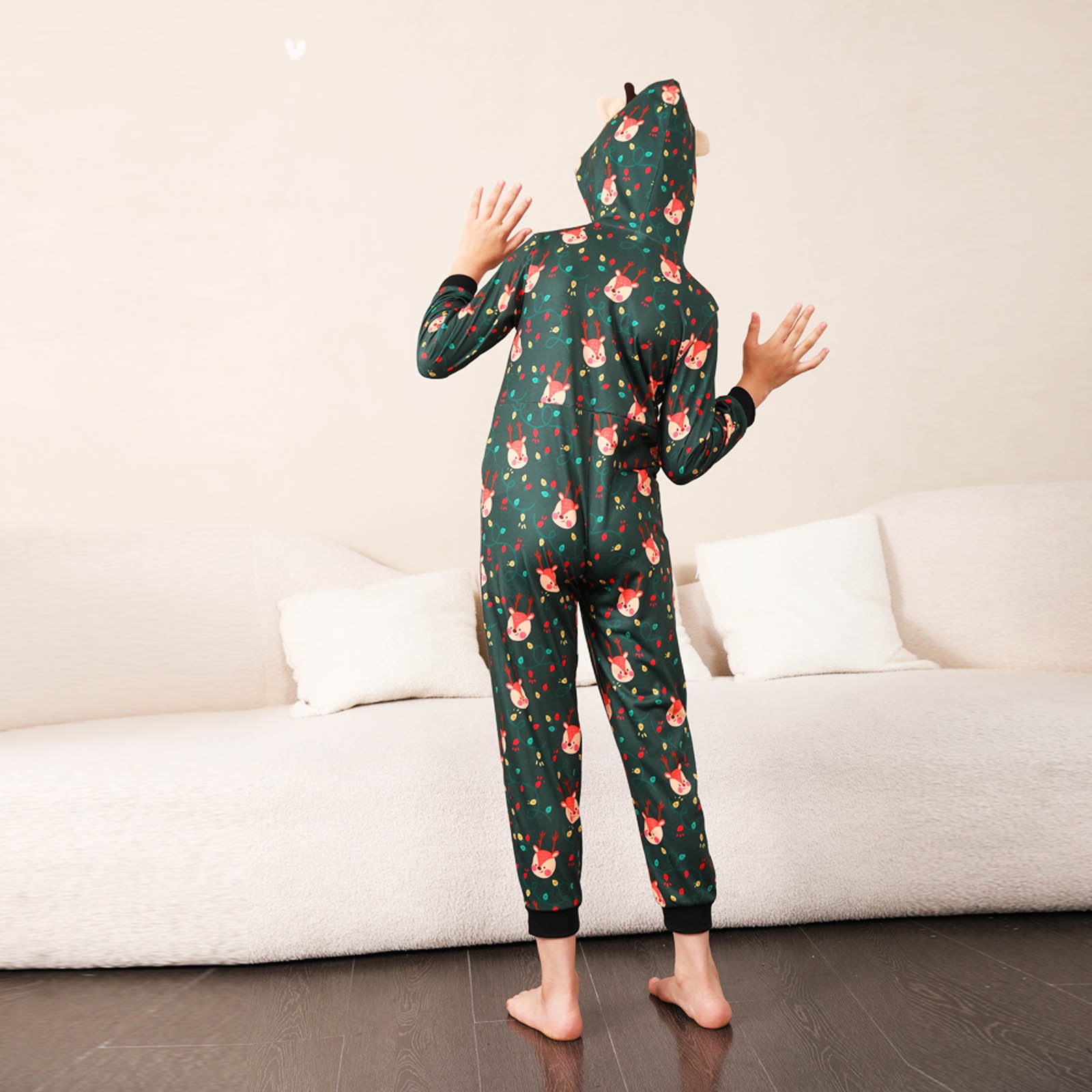 Pyjama Bébé Unisexe Cerf De Noël 2 Pièces - Taille 1 Mois, Marque Mothercare, Neuf Avec étiquettes