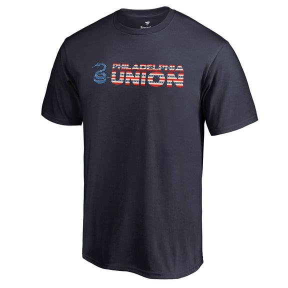 Men's Navy Philadelphia Union Patriotic Wordmark T-Shirt