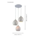 thumbnail image 2 of Xtricity - 3 Light Pendant, 18.11 '' Width, From The Ellingson Collection, White, 2 of 3
