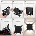 thumbnail image 5 of Modern 8W COB LED Indoor Outdoor Wall Light, IP65 Waterproof Aluminum Wall Lamp, 3000K Warm White Light for Garden Corridor Bedroom, Black, 5 of 5