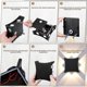 thumbnail image 5 of Modern 8W COB LED Indoor Outdoor Wall Light, IP65 Waterproof Aluminum Wall Lamp, 3000K Warm White Light for Garden Corridor Bedroom, Black, 5 of 5