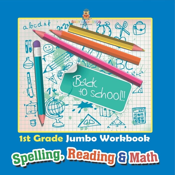 1st Grade Jumbo Workbook Spelling, Reading & Math, (Paperback)