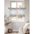 thumbnail image 4 of Blue Coastal Semi Sheer Curtains 45 Inch Length 2 Panels Set, Summer Beach Starfish Shell Coral Sheer Kitchen Curtain Privacy Voile Window Curtain for Living Room Bedroom Rod Pocket Drapes, 4 of 7