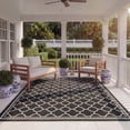 thumbnail image 5 of Safavieh Courtyard Alina Geometric Quatrefoil Indoor/Outdoor Area Rug, Black/Beige, 6'7" x 6'7" Square, 5 of 17