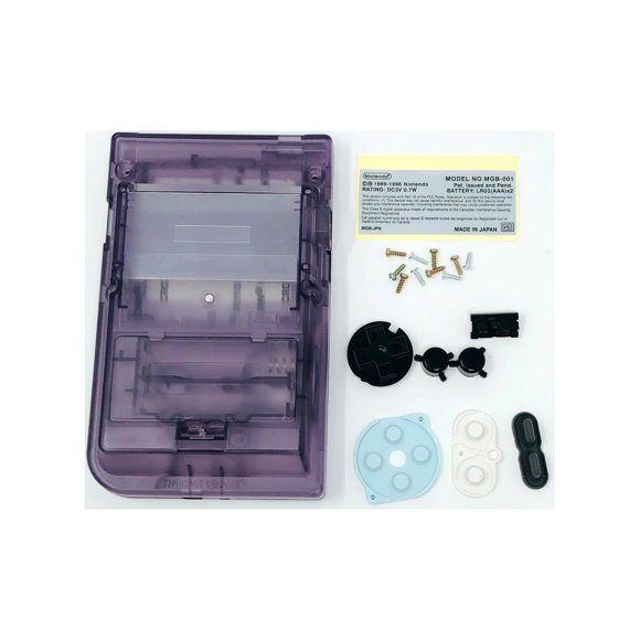 Durable Housing Shell Case Screen Atomic Monitor Cover For GBP For Game Boy Pocket Purple Repair Parts Game Accessory