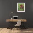 thumbnail image 3 of Bizon, Vladimir 20x24 White Modern Wood Framed Museum Art Print Titled - Mare with Foal, 3 of 4
