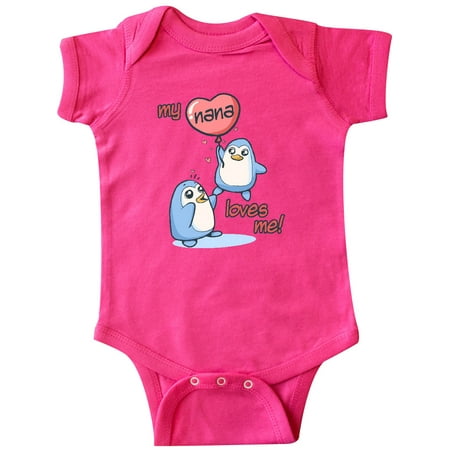 

Inktastic My Nana Loves Me Gift Baby Boy or Baby Girl Bodysuit