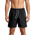thumbnail image 2 of Big & Tall Men's Athletic Shorts 6" Inseam Running Quick Dry Short Pants Above Knee Length with Zipper Pockets Activewear, 2 of 9