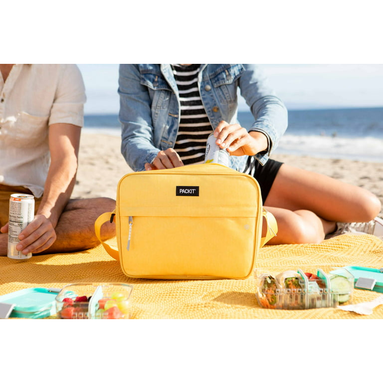 PackIt 15 cans Freezable Zuma Lunch Bag Soft Side Cooler - Yellow 