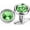 Light Green, variant on Cufflinks for Men with Swarovski Crystal Cuff Links for Formal Business Wedding Shirts in Gift Box