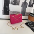 thumbnail image 2 of Bolso de hombro para mujer Fieltro Vintage Crossbody Square Messenger Rose Red Red FLhrweasw Nuevo, 2 of 9