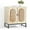 Light Oak-O, variant on Glavbiku Black 2-Door Sideboard with Curve Line Door,Gold Handle - Living Room Accent Cabinet,31.4"L