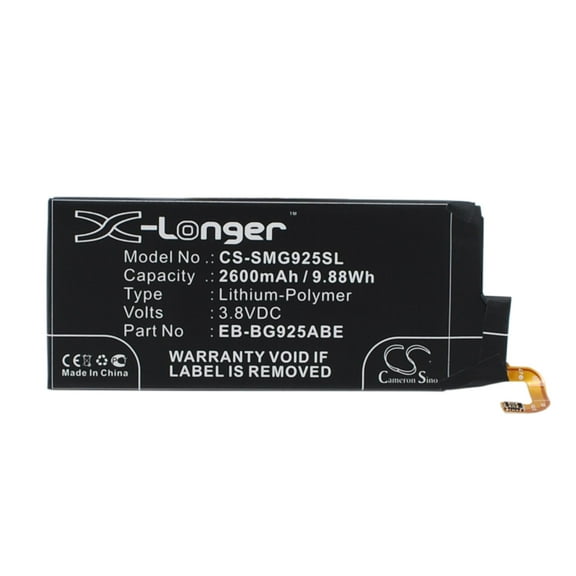 2600mAh GH43-04420B EB-BG925ABE GH43-04420A EB-BG925ABA Battery for Samsung SM-G925L SM-G925V SGH-N516 SM-G9250 SC-04G Galaxy S6