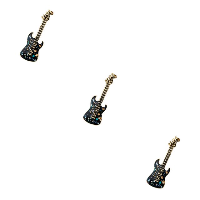Jumpingount Men Brooch Guitar Decorative Jewelry Party Suit DIY Scarf Dressing Birthday Holiday Craft Alloy Clothing Decoration Type1 NO1 Jumpingount CBP592904