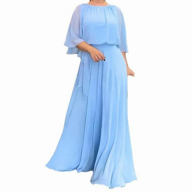 Vestido largo tres colores hotsell
