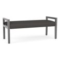 thumbnail image 1 of Pemberly Row Banc d'Accueil 2 Places avec Cadre en Bois, Gris, 1 of 5