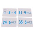 thumbnail image 1 of Abbracc 2x36 Pieces Math Flash Cards for Elementary School Grades PK-3 Division 2 Pcs, 1 of 8
