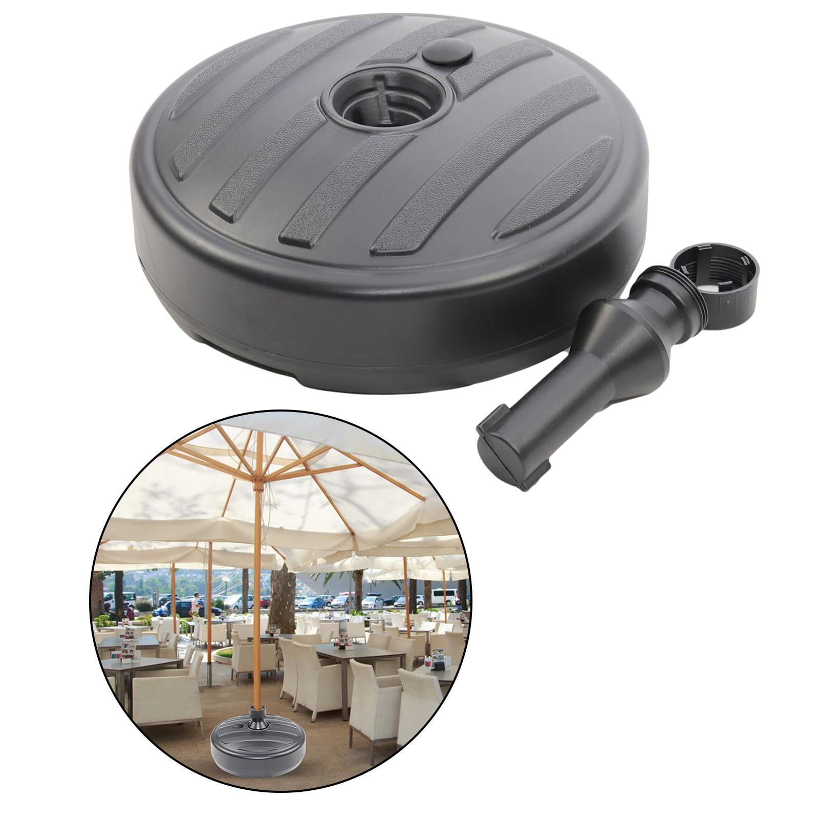 Fillable Umbrella Umbrella Stand can be filled with Water or - Parasol Base for Terrace, Balcony and Yard, Black