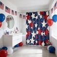 thumbnail image 7 of Roiihwy Patriotic 4th of July Shower Curtain, Red, White, Blue, Independence Day America Memorial Day Rustic Bathroom Bath Decor Waterproof Weighted with Hooks 71"x36", 7 of 7
