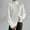 143#White, variant on Ftwytp Jumpers High Neck Tops for Women Plus Size Knitted Sweater Long Sleeve Athletic Jumper Pullove Neck Casual Plain Oversized Comfy Soft Pullovers