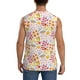 thumbnail image 4 of Fotbe Colorful Floral Men's Camiseta sin Mangas Estampada para Hombres, Playera Casual para Gimnasio, Entrenamiento, Playa-Large, 4 of 7