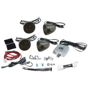 Pyle 800 Watts Motorcycle/ATV/Snowmobile Mount Amplifier w/Dual handle-bar Mount Weatherproof speakers w/MP3/Ipod Input