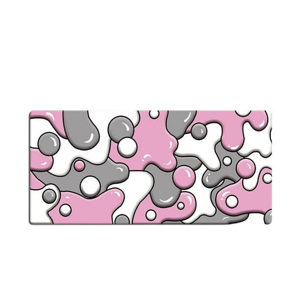 Monstrate Alfombrilla decorativa y práctica para teclado, para un espacio de trabajo elegante y funcional, aspecto exquisito Videojuegos y accesorios rosa gris