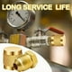 thumbnail image 4 of 1/4inch Flare Cap, Round Brass HVAC Locking Caps,A, 4 of 5