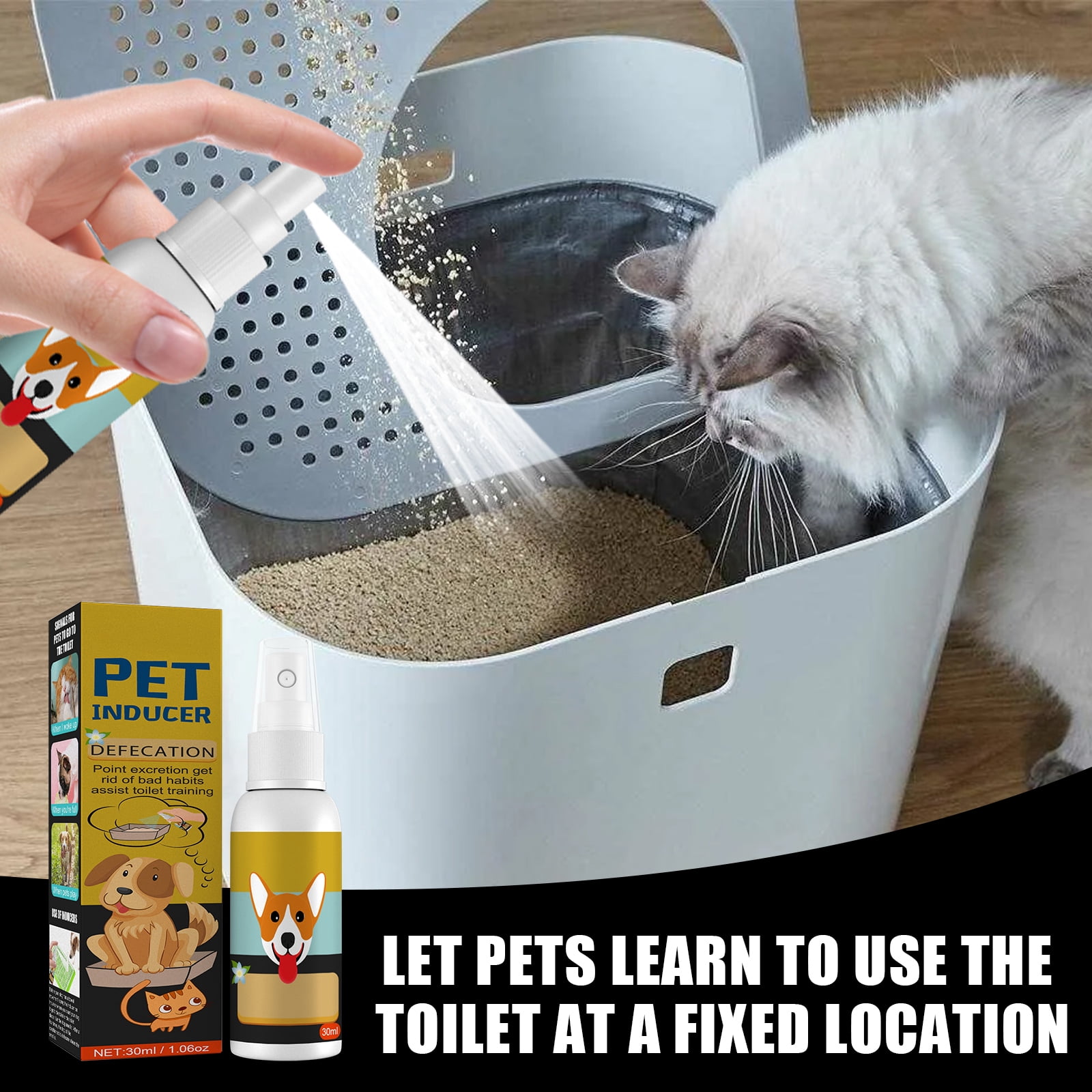 Alvantor Potty Training Spray for Dogs, Attractant Teache for Indoors or Outdoors, 1.06fl.oz
