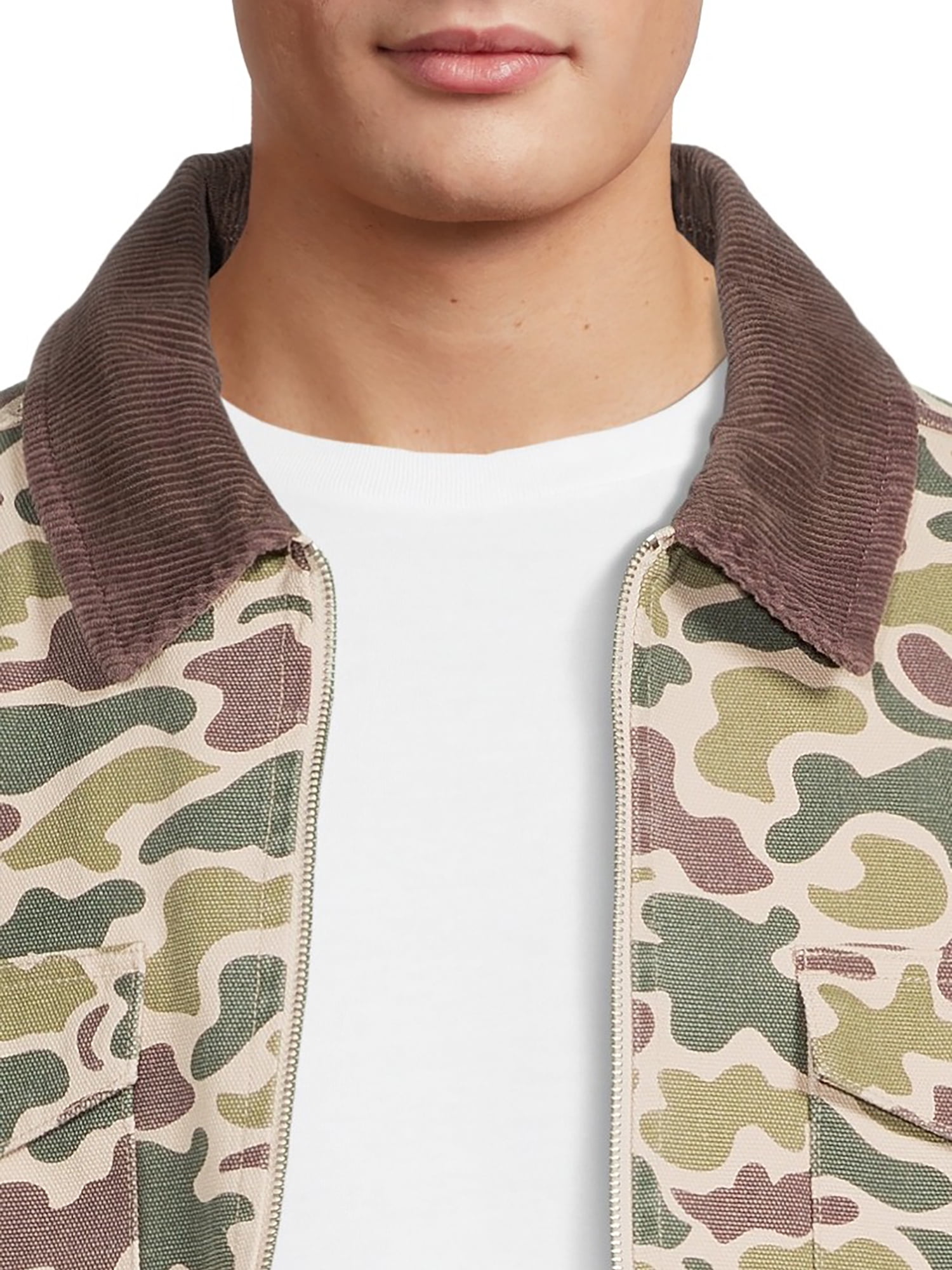 Louis Vuitton Camo Monogram Fleece Zip Up Jacket