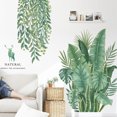 thumbnail image 4 of Calcomanías de pared de hojas de plátano, plantas tropicales, pelar y pegar, decoración de pared DIY, decoración del hogar para sala de estar y dormitorio, 4 of 5