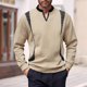 thumbnail image 1 of pstuiky camisas de manga larga para hombre, Sudadera con cuello en V y manga larga con estampado de colores sólidos para hombre camisetas de hombre s, 1 of 4