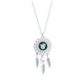 thumbnail image 4 of Raindrops Sagittarius Zodiac Necklace with Pendant for Women Silver Alloy and Glass Lightweight Durable 18, 4 of 8