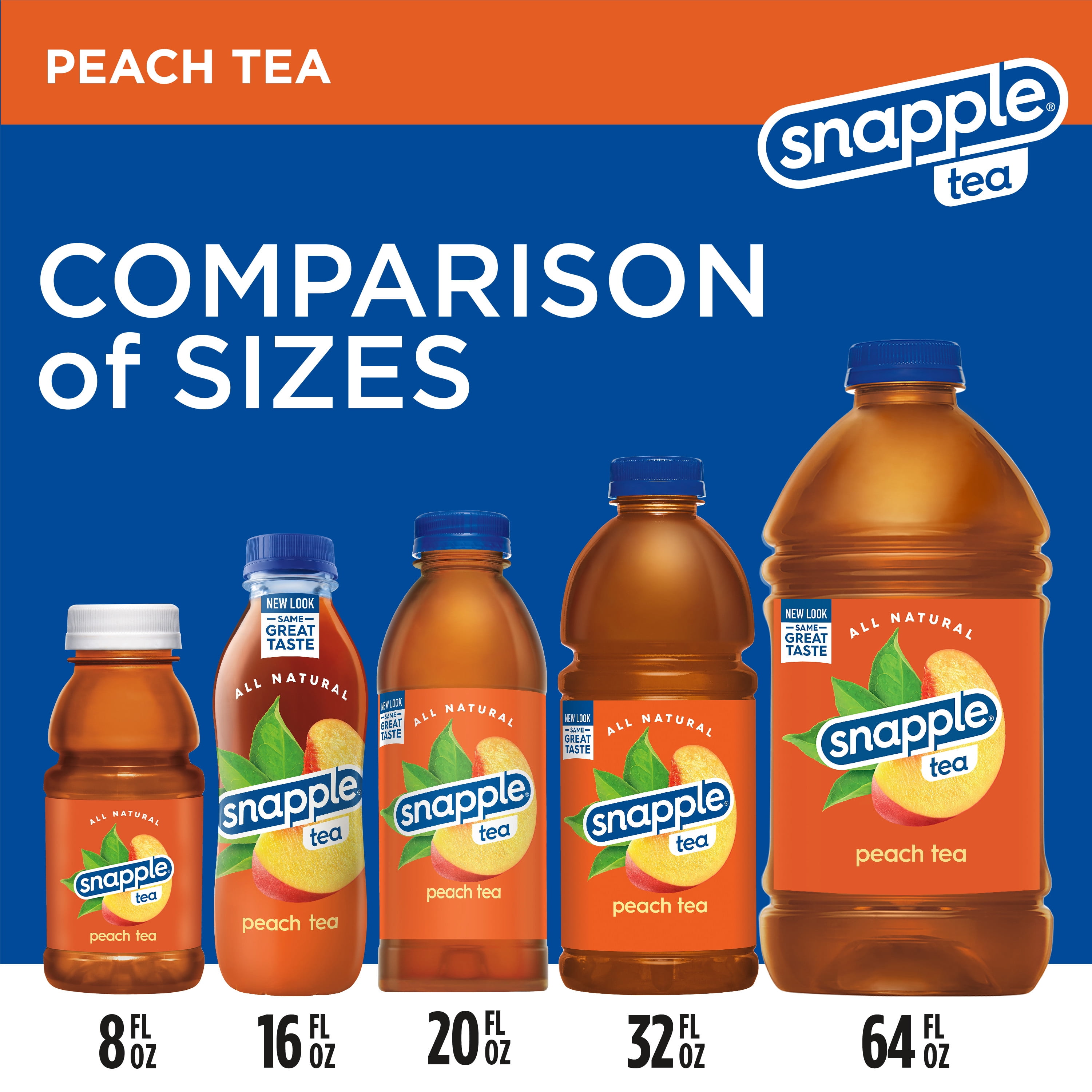 Snapple Peach Tea, 32 fl oz bottle