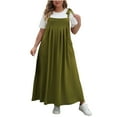 thumbnail image 2 of LOVZFMLL Robes Mode Femme Couleur Unie Grande Taille Bretelles Robes Conjointes, 2 of 9