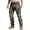 A-Beige403, variant on XIAONU Mens Polka Dot Check Print Pants Relaxed Full Length Belted Trousers Breathable Casual Street Bottoms