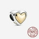 thumbnail image 3 of Abalorio de plata de ley 2022 para mujer, candado en forma de corazón dorado, abalorio de vela de cumpleaños, compatible con pulsera Pandora Original, joyería artesanal, novedad de 925, 3 of 4