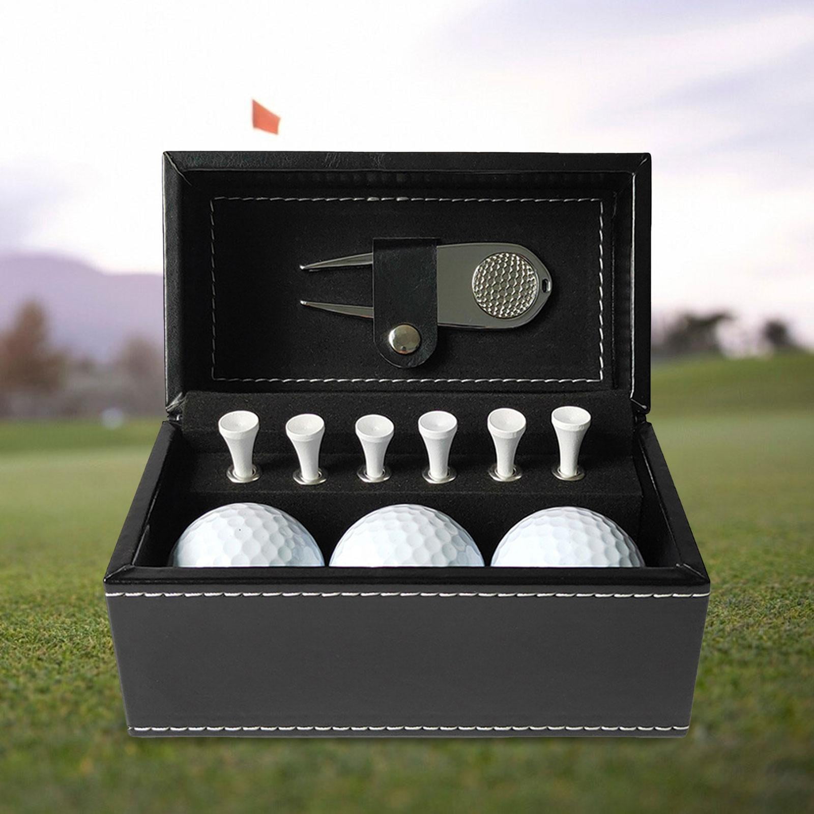 GARENDE Golf Ball Gift Set Gift Package Golf Balls for Men Women Golfers Golf Course Argent Tool