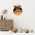 thumbnail image 5 of Eveokoki 12" Happy Thanksgiving Wood Sign Hanging Front Door Sign Fall Wooden Wall Art Sign Hanging Hello Fall Porch Sign Rustic Wood Decor for Thanksgiving Day Autumn Party Decor, 5 of 5