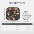 thumbnail image 3 of Bingfone Mushroom With Snails Print 2-Piece Sun Shade Front Windshield - Foldable Car Front Window Sunshades For Most Sedans Suv Truck - Small, 3 of 7