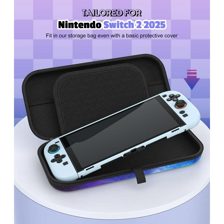 MoKo Carrying Case for Nintendo Switch 2, Hard Shell, Starry Sky
